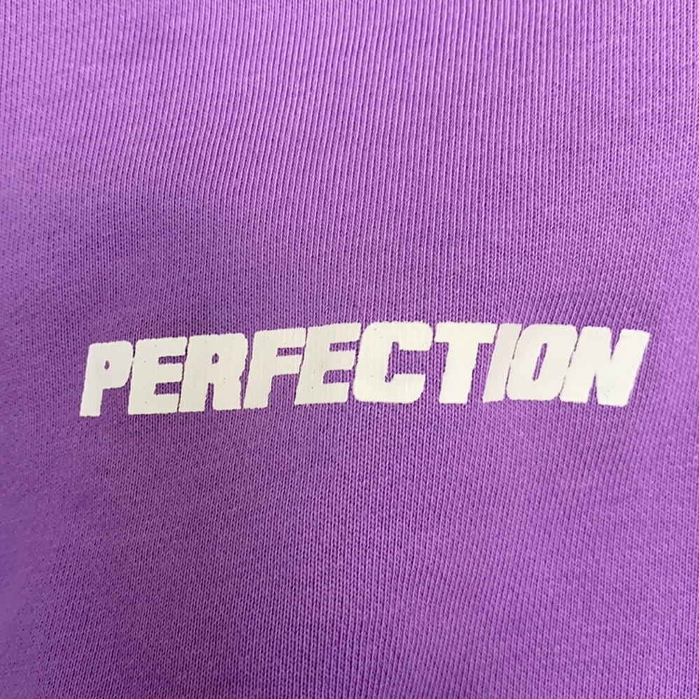 Workout Sweater top Purple “Perfection” Small